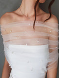 Étui Élégant pour Robe de Mariée, Écharpe de Mariée, Accessoires, VG73