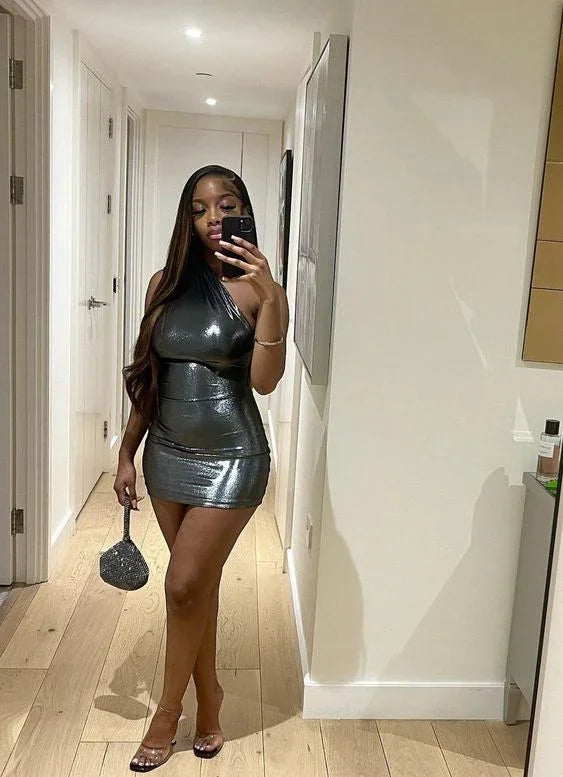 Sexy Partykleid Für Schwarze Mädchen Kurzes Homecoming-Kleid Cocktailkleid Y1874