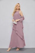 Kleider für die Brautmutter mit offener Vorderseite, leichte Strickjacke, formelles Ballkleid 28081 