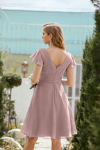 Knie langes Homecoming-Kleid Formell Cocktail Abschlussballkleid 28013