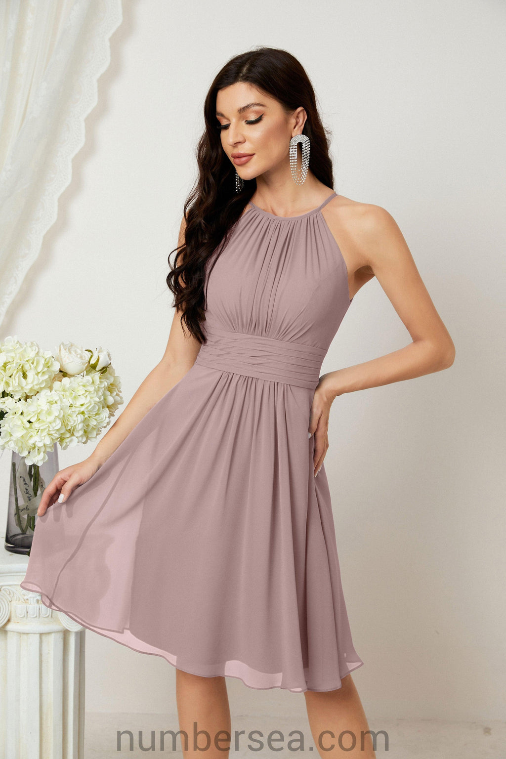 Träger-Heimkehr-Kleider Formelle Abendparty-Cocktailkleid 28011