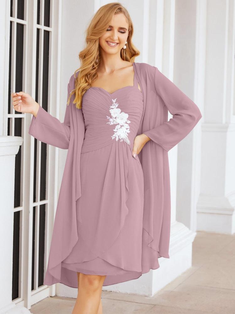 Vestidos de noiva para mãe da noiva Numbersea com aplicações de renda para convidados de casamento 28066 