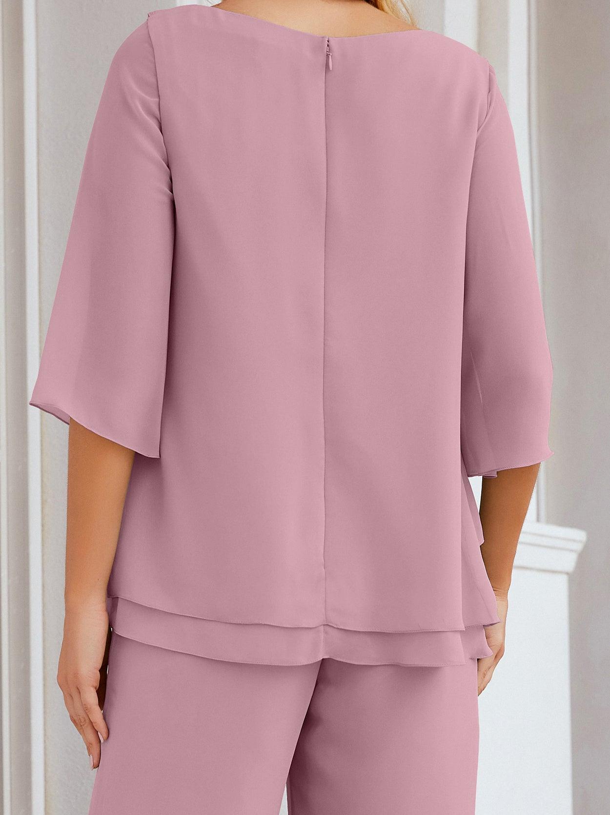 Vestido elegante de 2 peças para mãe da noiva Numbersea, tamanho grande, com folhos, camadas, roupão prateado 28064 