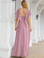 Numbersea Bridesmaid Dresses Backless Formal Prom Gowns for Evening Party Mother of The Bride Dress 28040