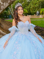 Vestido de quinceanera de manga comprida da marca LizLuo Fiesta 56508