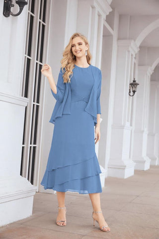 Numbersea Two-Piece A-line Mother of The Bride Dress Formal Party Gown Dress 28072