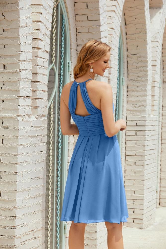 Ärmelloses Homecoming-Kleid Formell Cocktail Abschlussballkleid 28014
