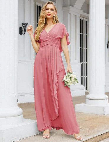 Numbersea Bridesmaid Dresses Backless Formal Prom Gowns for Evening Party Mother of The Bride Dress 28040