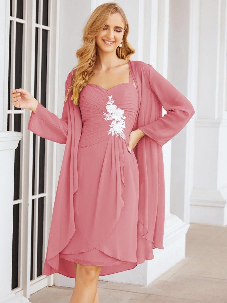 Vestidos de noiva para mãe da noiva Numbersea com aplicações de renda para convidados de casamento 28066 