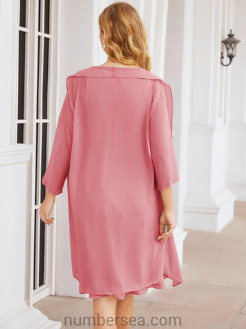 Numbersea Mother of The Bride Dresses Prom Dress Casual Pleated Dress  28065