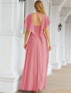 Numbersea Bridesmaid Dresses Backless Formal Prom Gowns for Evening Party Mother of The Bride Dress 28040