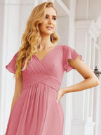 Vestidos de cerimónia de baile Numbersea para mãe da noiva, mangas curtas, vestido de madrinha 28047 