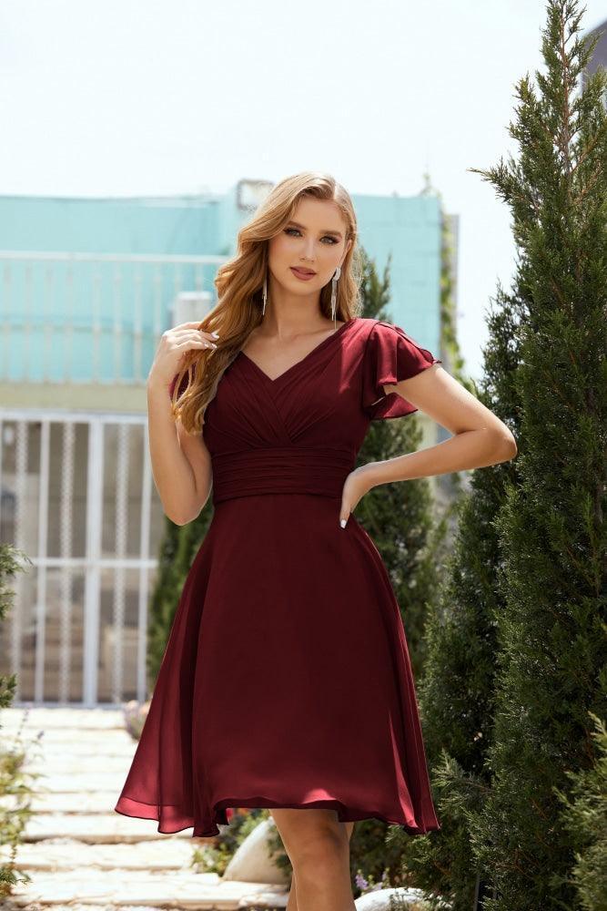 Vestidos de Baile de Largo a la Rodilla para Fiesta de Regreso a Casa, Traje Formal de Cóctel y Graduación 28013