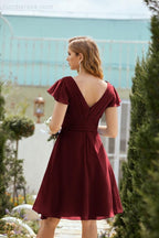 Knie langes Homecoming-Kleid Formell Cocktail Abschlussballkleid 28013