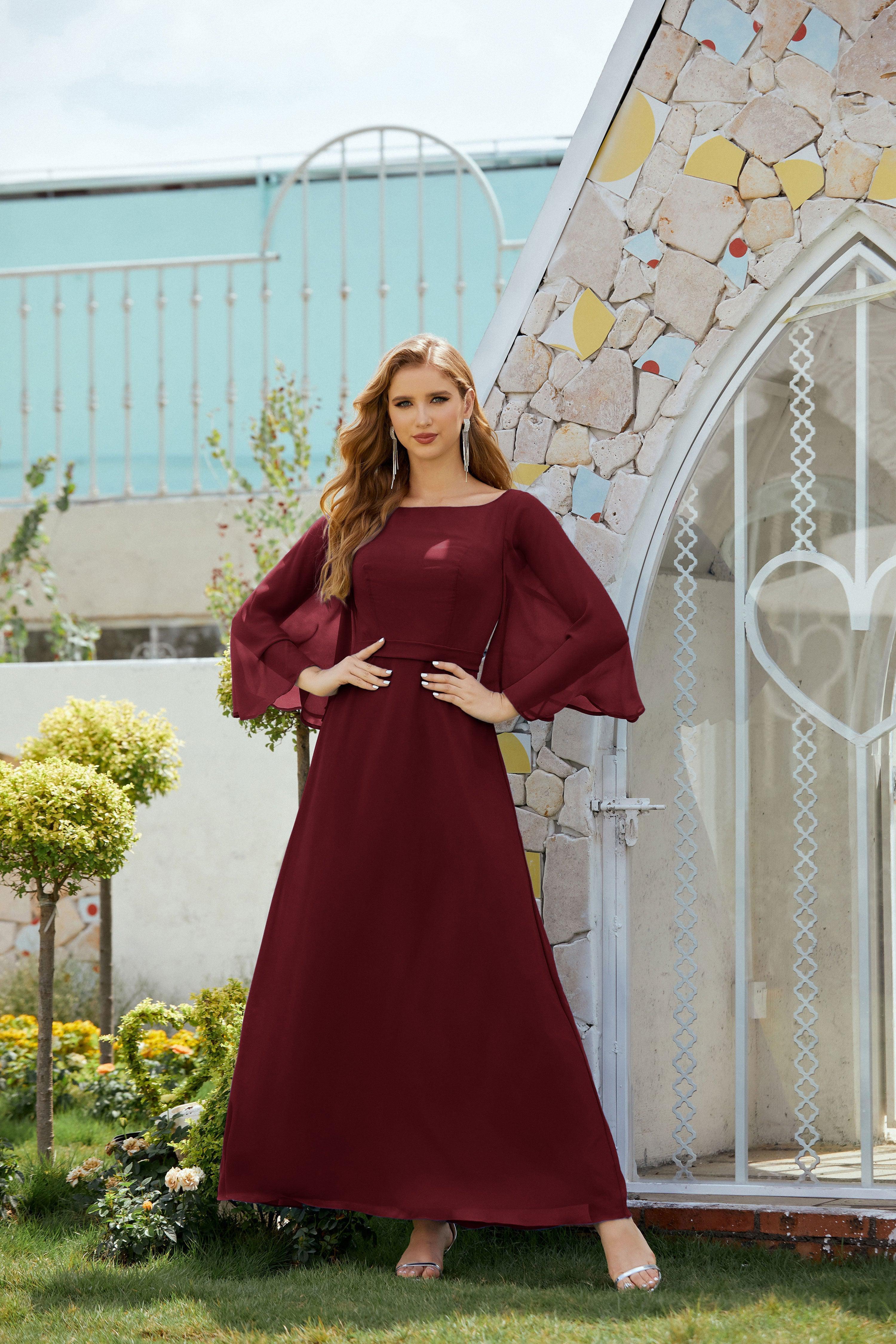 Vestidos para a mãe da noiva Numbersea Vestido de cerimónia para convidada de casamento 28012 