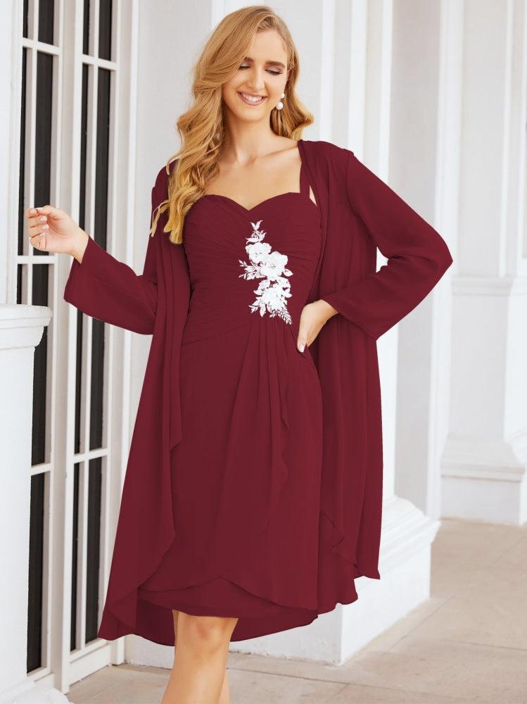 Vestidos de noiva para mãe da noiva Numbersea com aplicações de renda para convidados de casamento 28066 