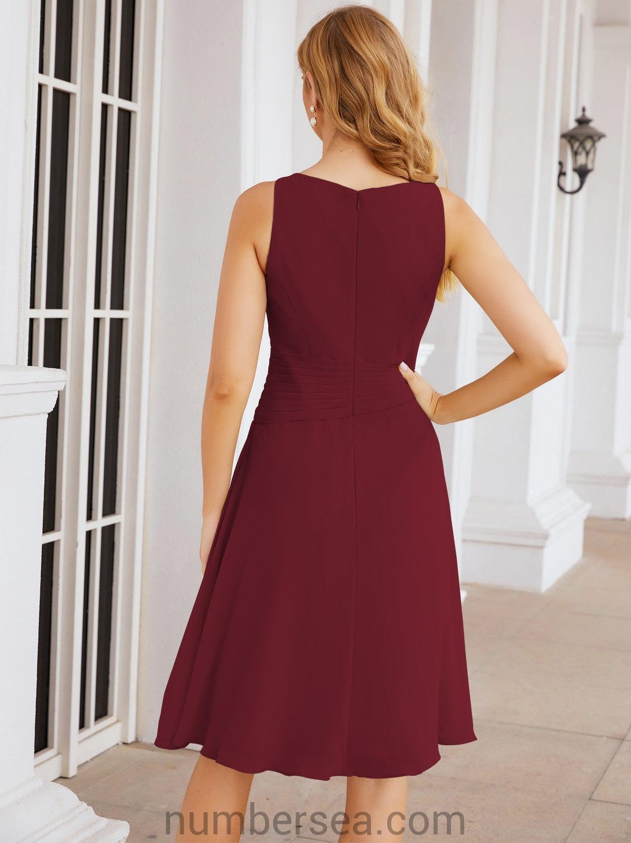 Vestidos para mãe da noiva Numbersea Vestido de baile Vestido casual plissado 28065 