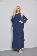 Mother of Bride Dresses with Open Front Lightweight Cardigan Formal Prom Gown  28081