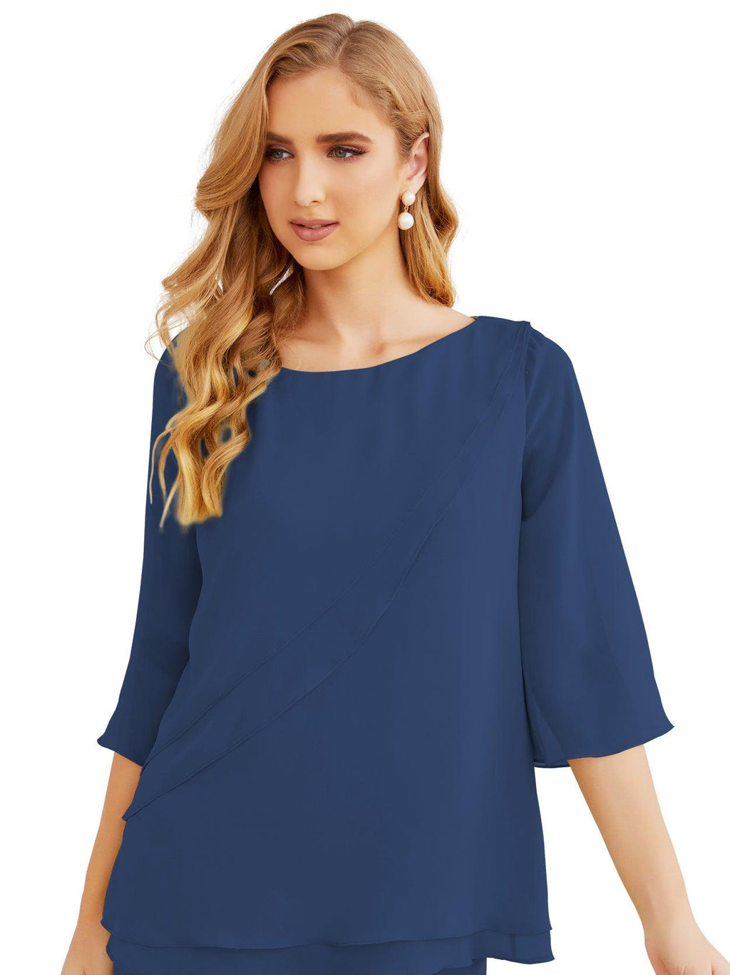 Vestido elegante de 2 peças para mãe da noiva Numbersea, tamanho grande, com folhos, camadas, roupão prateado 28064 