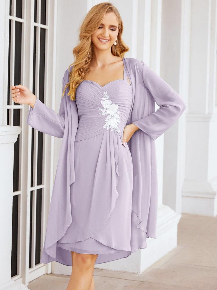 Vestidos de noiva para mãe da noiva Numbersea com aplicações de renda para convidados de casamento 28066 