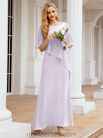 Numbersea Formal Party Gown Dress Long Mother of The Bride Dresses with Ruffle Cape 28026