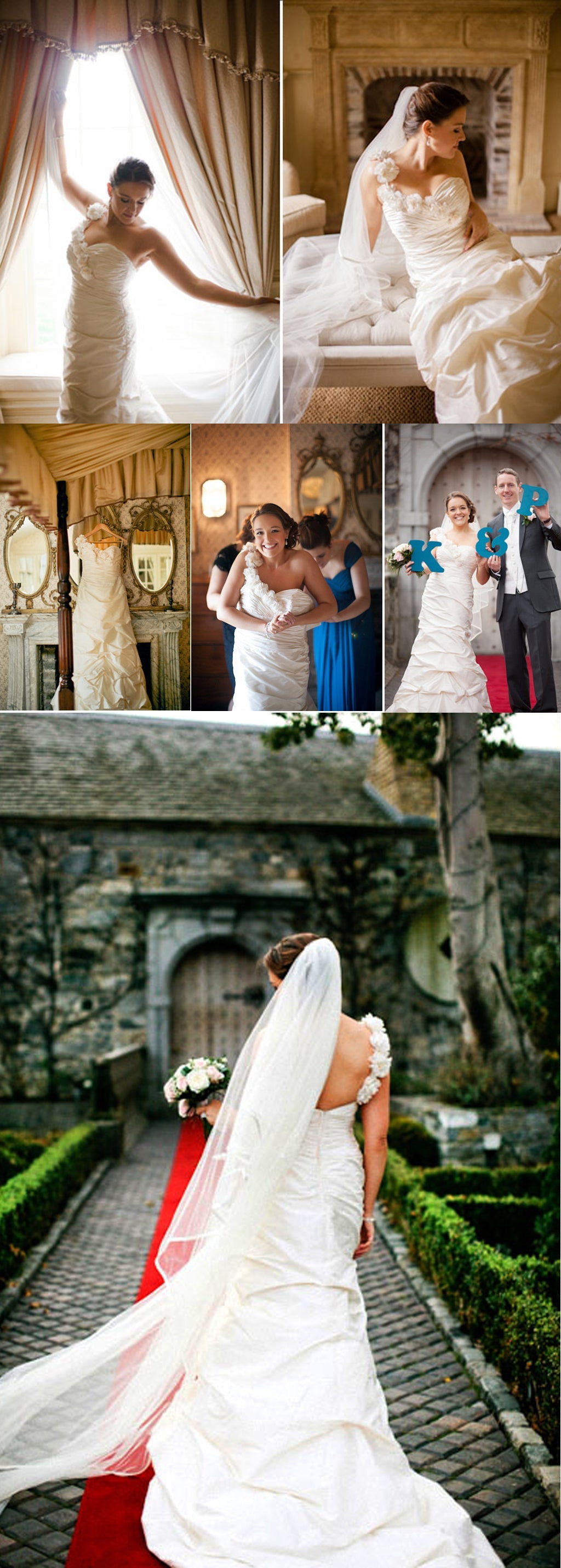 Elegantes Off White One Shoulder Einzigartige Bubble Plissee Sweetheart Schleppe Brautkleider, DB099