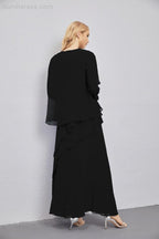 Mother of Bride Dresses with Open Front Lightweight Cardigan Formal Prom Gown  28081