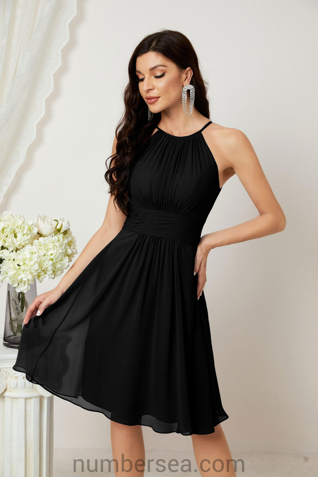 Träger-Heimkehr-Kleider Formelle Abendparty-Cocktailkleid 28011