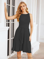 Vestidos para mãe da noiva Numbersea Vestido de baile Vestido casual plissado 28065 