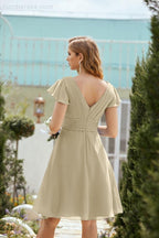 Knie langes Homecoming-Kleid Formell Cocktail Abschlussballkleid 28013