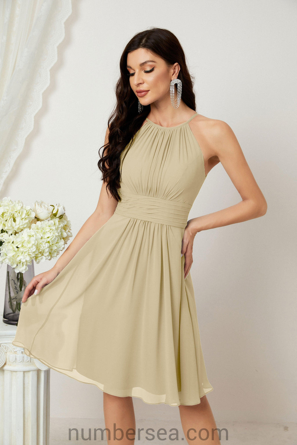 Träger-Heimkehr-Kleider Formelle Abendparty-Cocktailkleid 28011