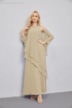 Mother of Bride Dresses with Open Front Lightweight Cardigan Formal Prom Gown  28081