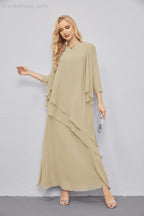 Mother of Bride Dresses with Open Front Lightweight Cardigan Formal Prom Gown  28081