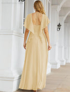 Numbersea Bridesmaid Dresses Backless Formal Prom Gowns for Evening Party Mother of The Bride Dress 28040
