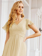 Vestidos de cerimónia de baile Numbersea para mãe da noiva, mangas curtas, vestido de madrinha 28047 