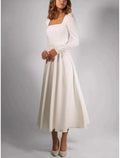 Robes de mariée simples en mousseline, sans manches, avec traîne de cour et décolleté camisole