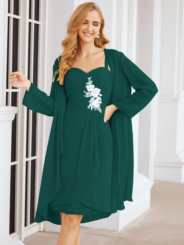 Vestidos de noiva para mãe da noiva Numbersea com aplicações de renda para convidados de casamento 28066 