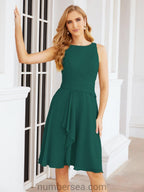 Vestidos para mãe da noiva Numbersea Vestido de baile Vestido casual plissado 28065 