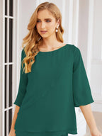 Vestido elegante de 2 peças para mãe da noiva Numbersea, tamanho grande, com folhos, camadas, roupão prateado 28064 