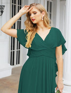 Numbersea Bridesmaid Dresses Backless Formal Prom Gowns for Evening Party Mother of The Bride Dress 28040