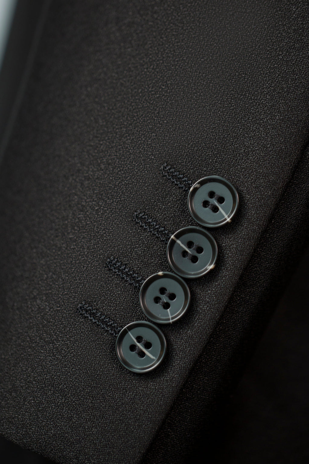 Double-Breasted Black Wool Tuxedo | Classic Tailored Formal Groom Suit