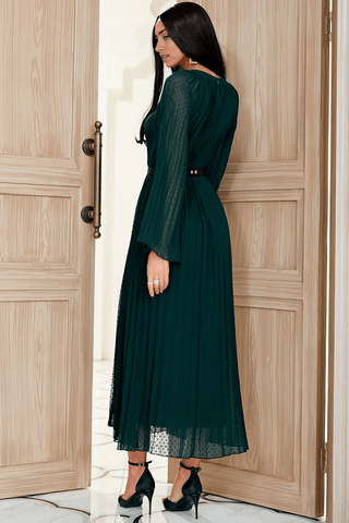 Kleid für die Brautmutter mit Juwelen und runden Punkten