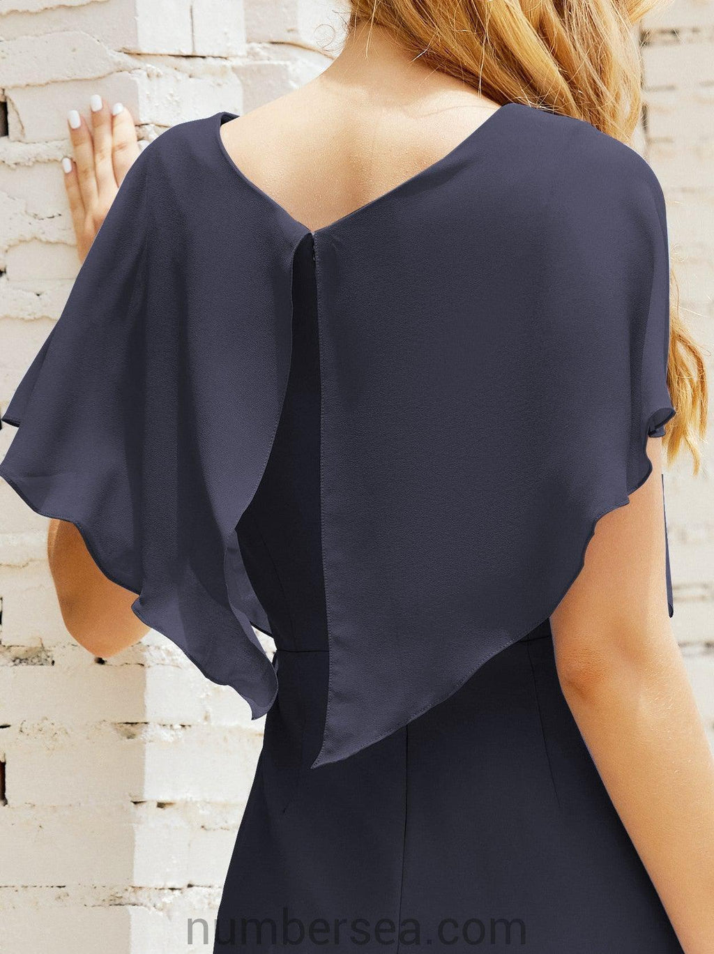 Vestidos de Baile de Regreso a Casa Sin Mangas Largo a la Rodilla Modelo 28021