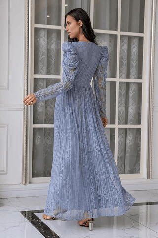 Kleid für die Brautmutter, Spitze, lang, mit Ärmeln