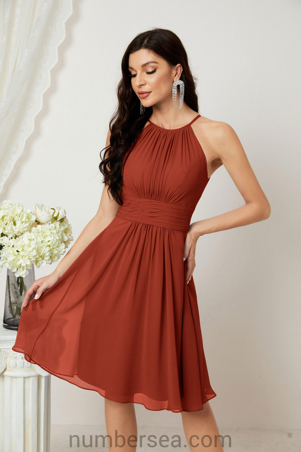 Träger-Heimkehr-Kleider Formelle Abendparty-Cocktailkleid 28011