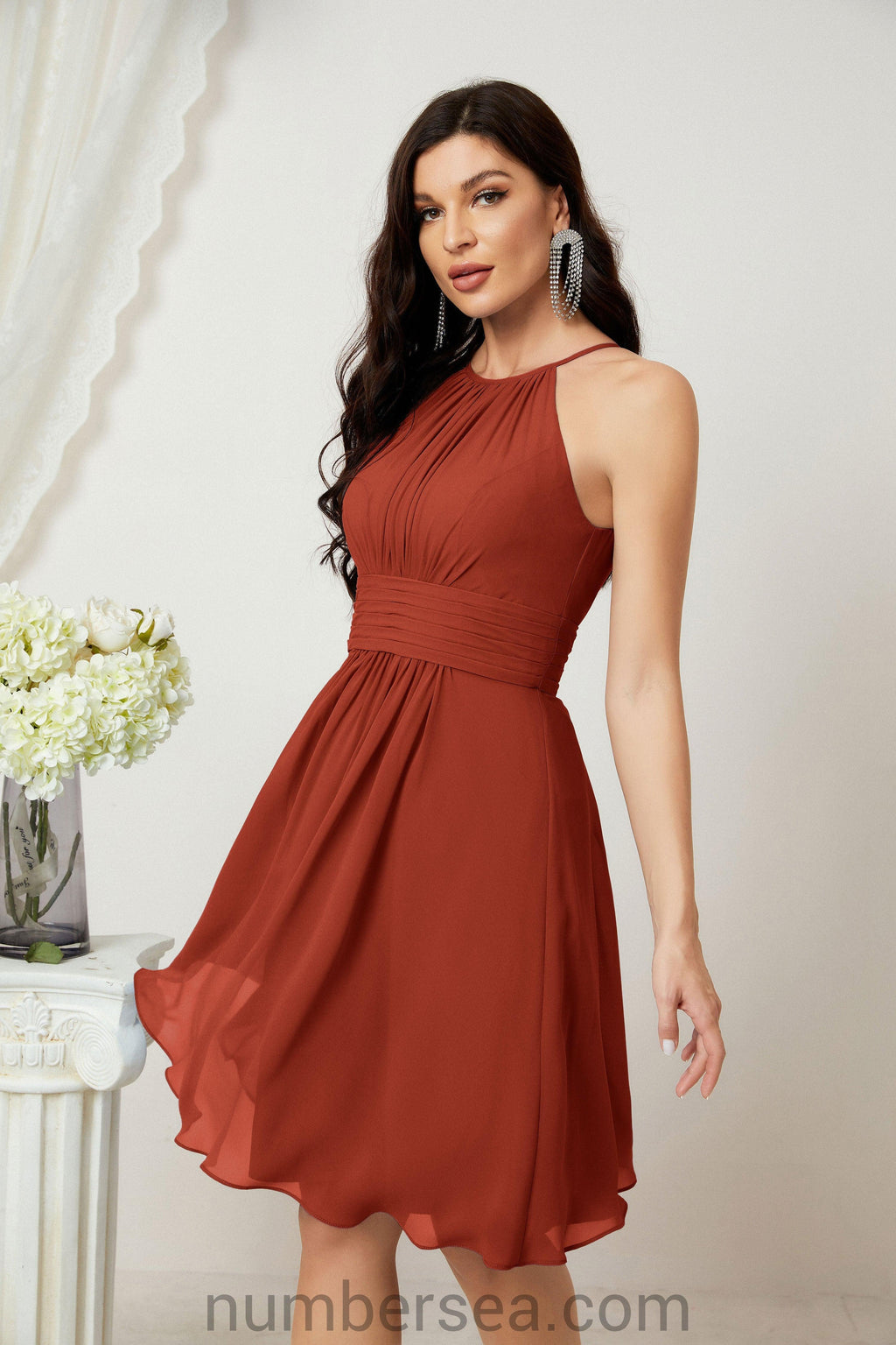 Träger-Heimkehr-Kleider Formelle Abendparty-Cocktailkleid 28011