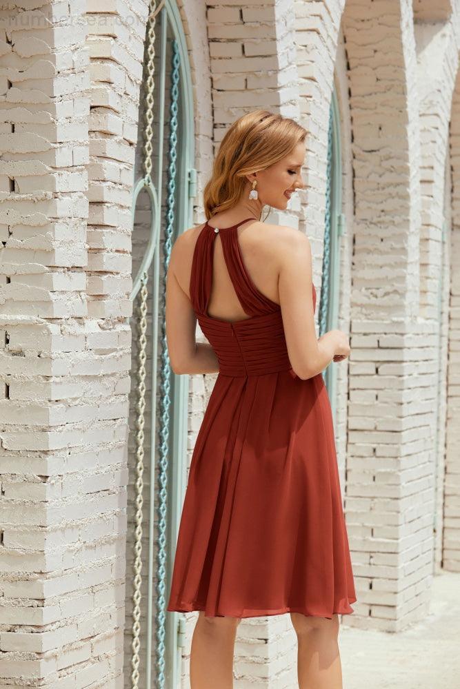Ärmelloses Homecoming-Kleid Formell Cocktail Abschlussballkleid 28014