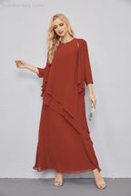 Mother of Bride Dresses with Open Front Lightweight Cardigan Formal Prom Gown  28081