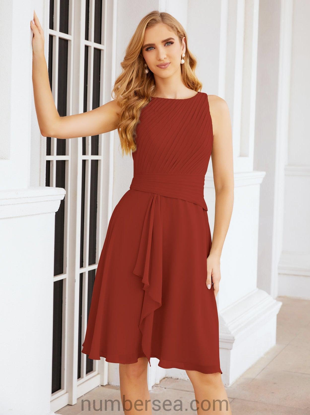 Vestidos para mãe da noiva Numbersea Vestido de baile Vestido casual plissado 28065 