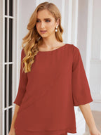 Vestido elegante de 2 peças para mãe da noiva Numbersea, tamanho grande, com folhos, camadas, roupão prateado 28064 